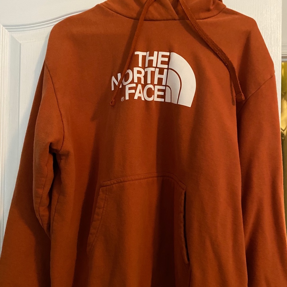 Men’s XL Orange “The North Face” Hooded sweatshirt